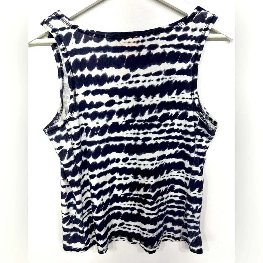 Tory Burch blue tie dye tank top size S